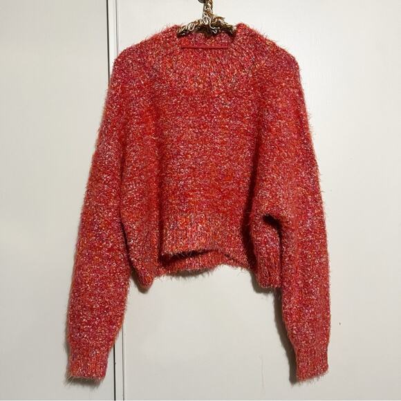 Free People Confetti Eyelash Knit Mock Neck Sweater S - Picture 2 of 15